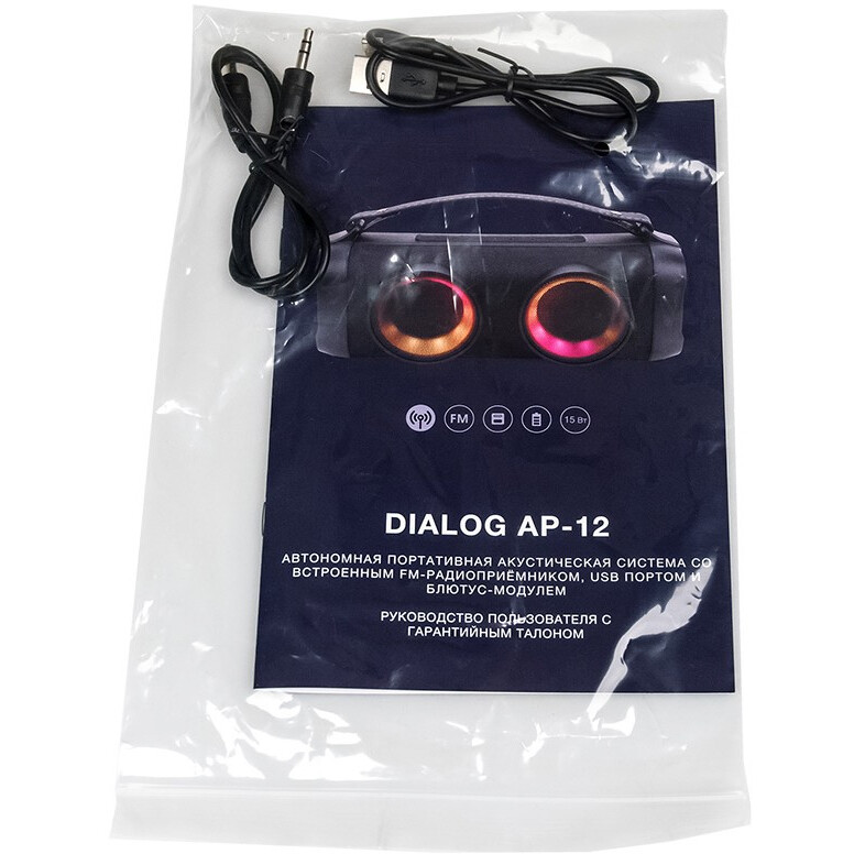 Портативная акустика Dialog AP-12 Black - фото 7
