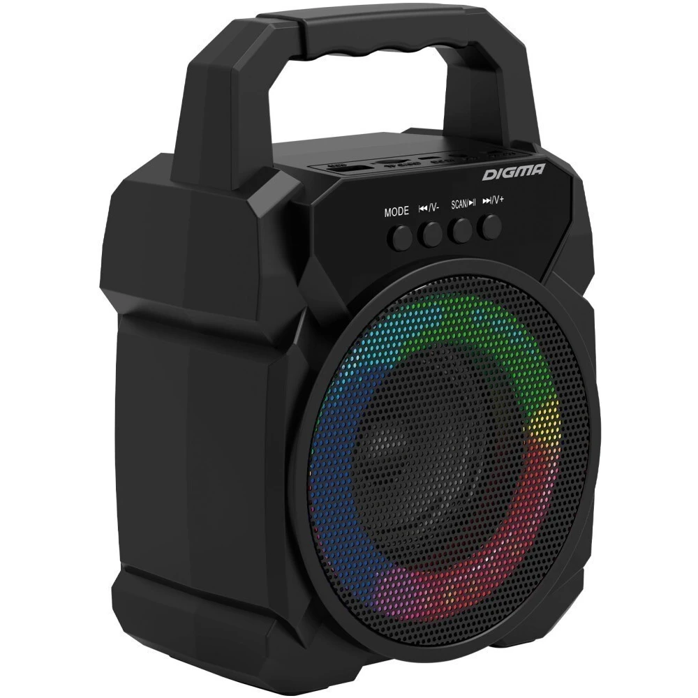 Портативная акустика Digma D-PS1500 Black - 1793576 - фото 2