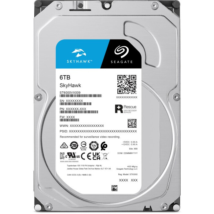 Жёсткий диск 6TB SATA-III Seagate SkyHawk (ST6000VX009)