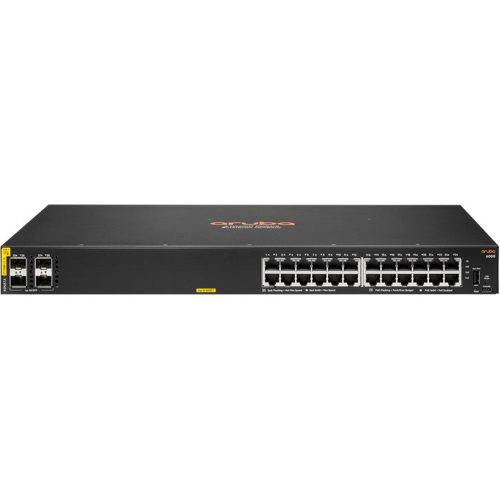 Коммутатор (свитч) HPE R8N87A Aruba 6000 24G Class4 PoE 4SFP 370W Switch