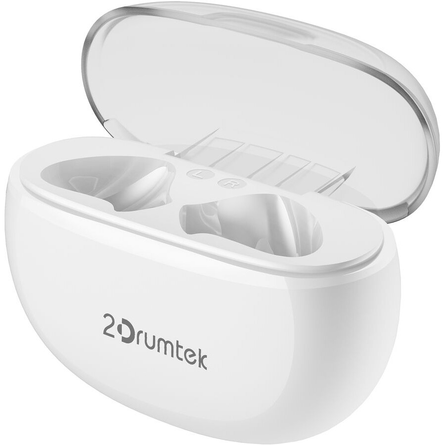 Гарнитура A4Tech 2Drumtek B20 TWS White - B20 GRAYISH WHITE - фото 2