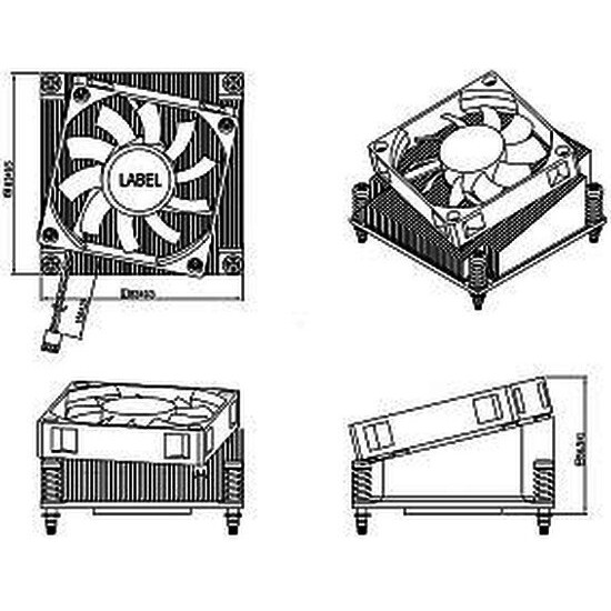 Кулер для серверного процессора Advantech 1960050255N001 - фото 2
