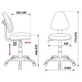Детское кресло Бюрократ KD-4 Blue (KD-4/TW-55)