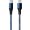 Кабель USB Type-C - USB Type-C, 1м, Accesstyle CC30-F100M Black/Blue