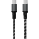 Кабель USB Type-C - USB Type-C, 1м, Accesstyle CC30-F100M Black/Grey