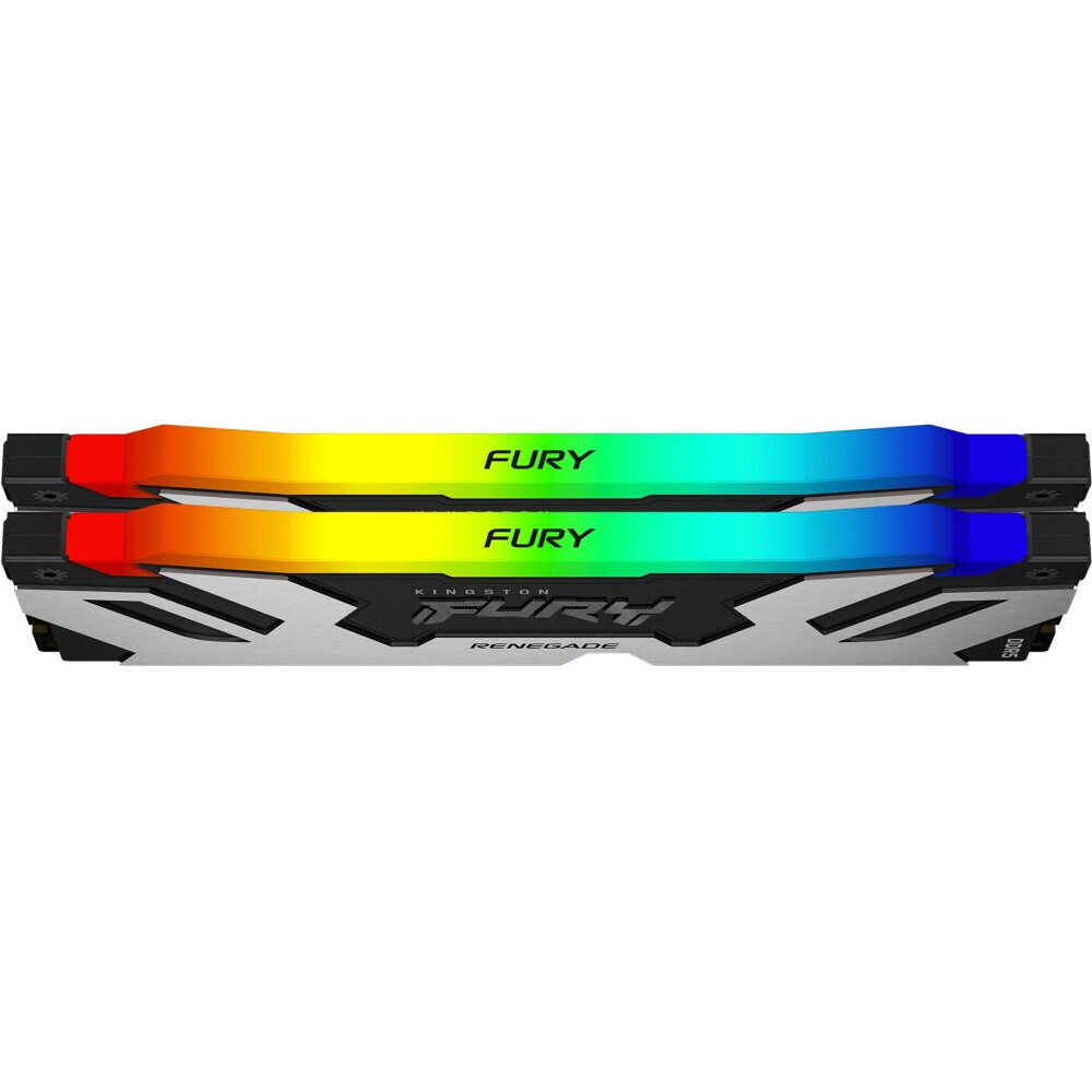 Оперативная память 32Gb DDR5 7200MHz Kingston Fury Renegade Silver RGB (KF572C38RSAK2-32) (2x16Gb KIT) - фото 3