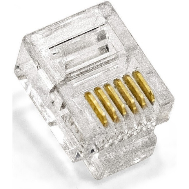 Коннектор RJ-12 ExeGate PL12-6P6C-100 - EX293763RUS