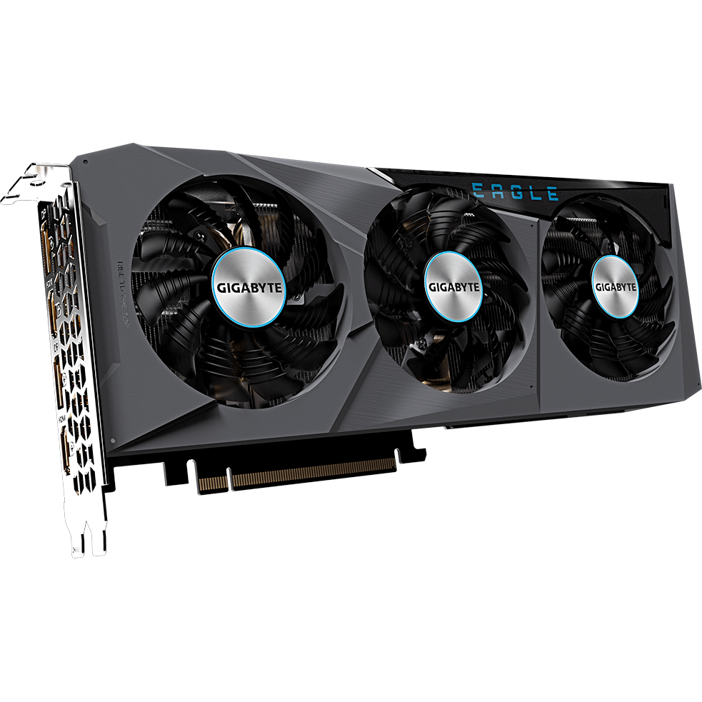 Видеокарта NVIDIA GeForce RTX 3060 Ti Gigabyte 8Gb LHR (GV-N306TXEAGLE OC-8GD)