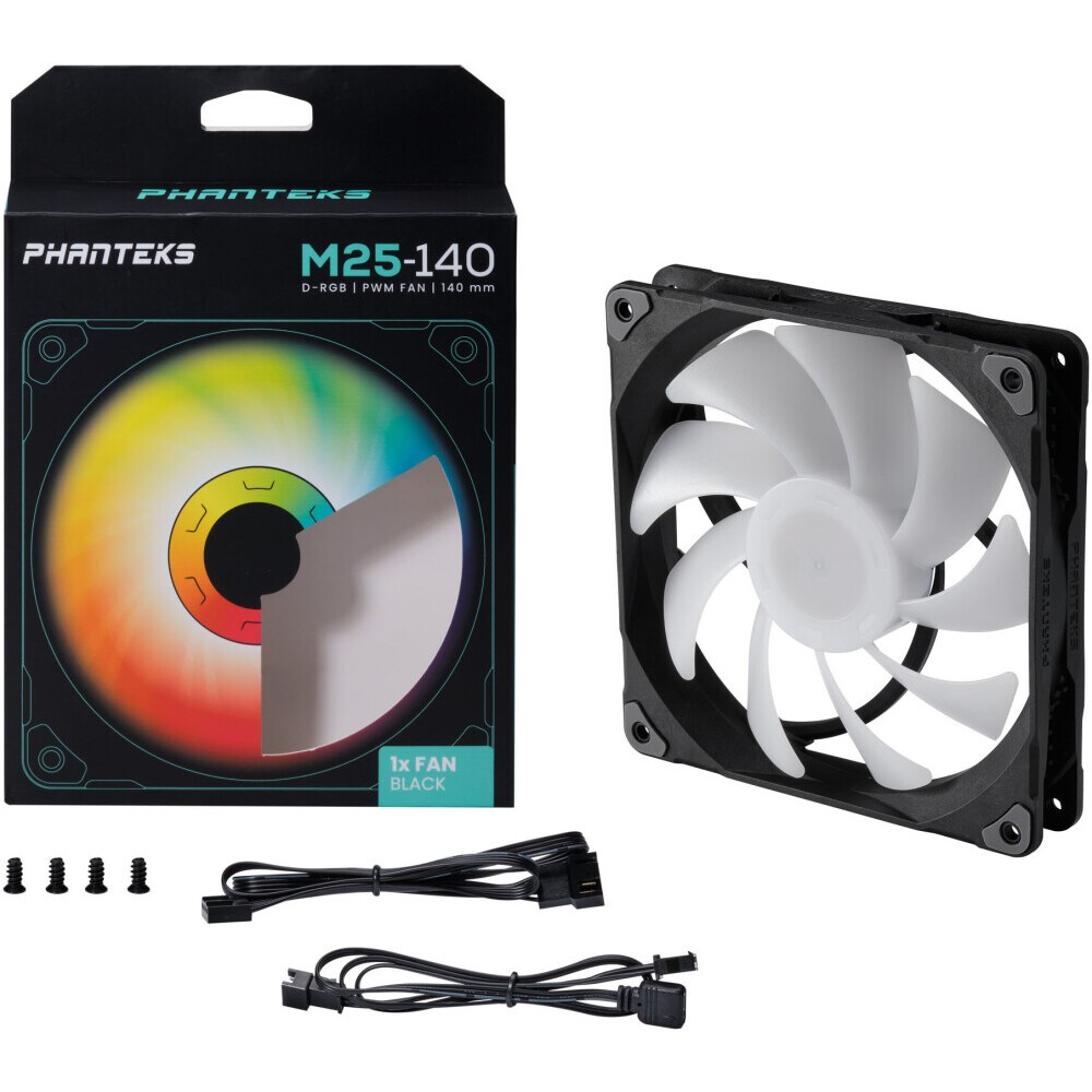 Вентилятор для корпуса Phanteks PH-F140M25 DRGB PWM Black - PH-F140M25_DRGB_PWM_BK01 - фото 2
