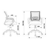 Офисное кресло Бюрократ CH-695N Orange (CH-695N/OR/TW-11)