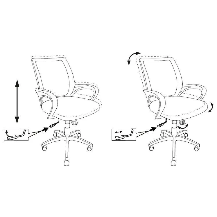 Офисное кресло Бюрократ CH-695N Orange - CH-695N/OR/TW-11 - фото 6
