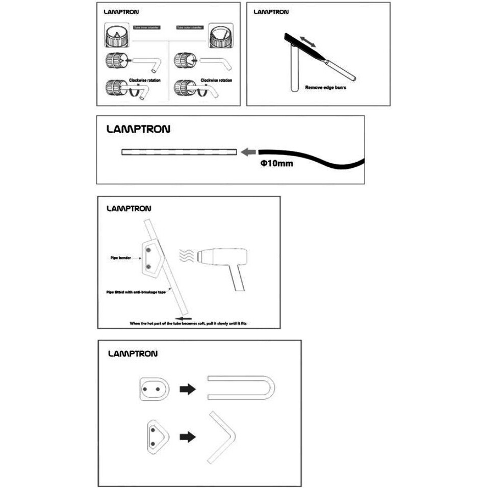 Набор для загиба трубок СЖО Lamptron HMT601 - LAMP-HMT601 - фото 9