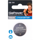 Батарейка GoPower (CR2430, 1 шт.) (00-00023124)