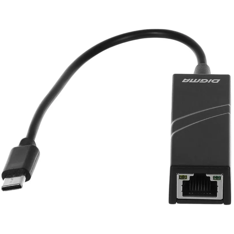 Сетевой адаптер Digma D-USBC-LAN100 - фото 2