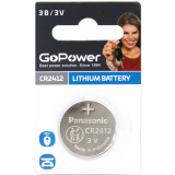 Батарейка GoPower (CR2412, 1 шт.) (00-00021266)