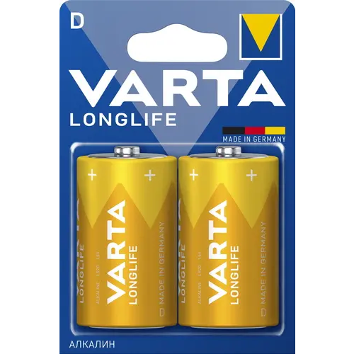 Батарейка Varta Long Life (D, 2 шт.) - 04120101412