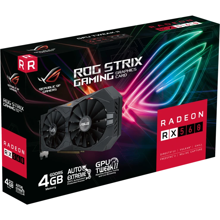 Видеокарта AMD Radeon RX 560 ASUS 4GB (ROG-STRIX-RX560-4G-V2-GAMING) - фото 7