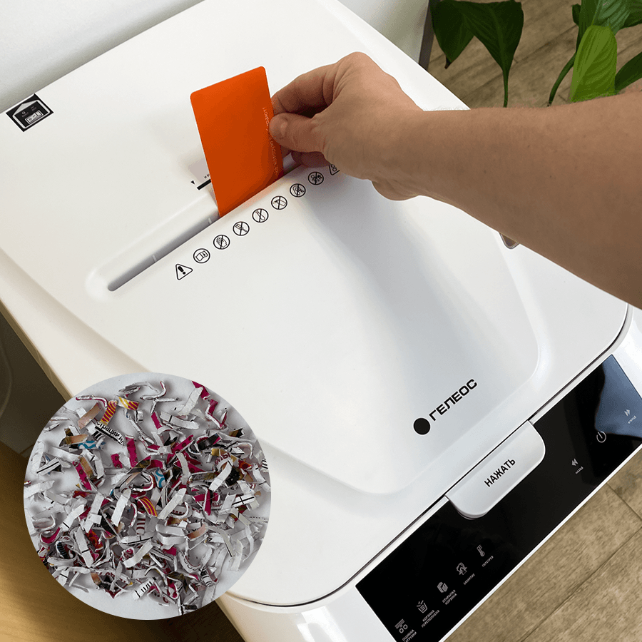 Уничтожитель бумаги (шредер) Гелеос АП40-5 - фото 7