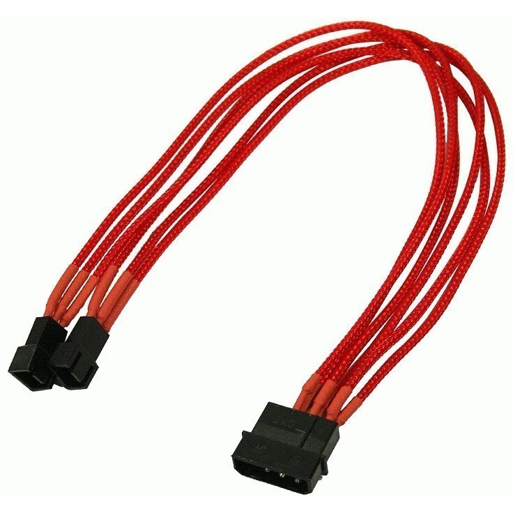 Переходник Molex - 2x 3-pin, 0.3м, Nanoxia NX42A30R