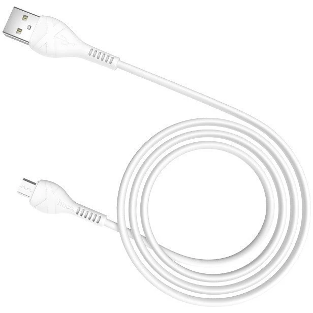 Кабель USB A (M) - microUSB B (M), 1м, HOCO X37 White (HC-10505) - фото 2