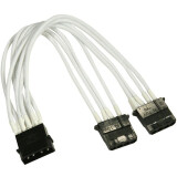 Разветвитель Molex - 2x Molex, 0.2м, Nanoxia NX4PY2EW