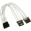 Разветвитель Molex - 2x Molex, 0.2м, Nanoxia NX4PY2EW