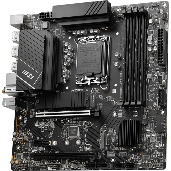 Материнская плата MSI PRO B760M-A WIFI DDR4 - фото 2