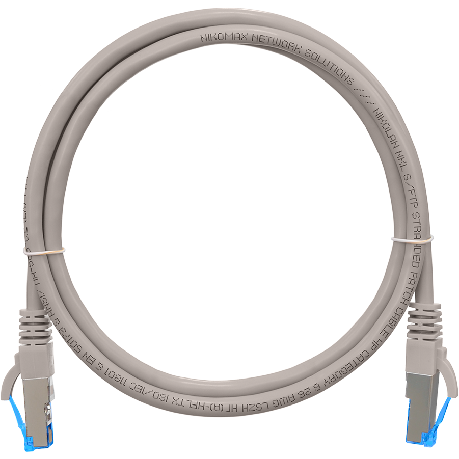 Патч-корд NIKOMAX NMC-PC4SE55B-001-C-GY, 0.15м
