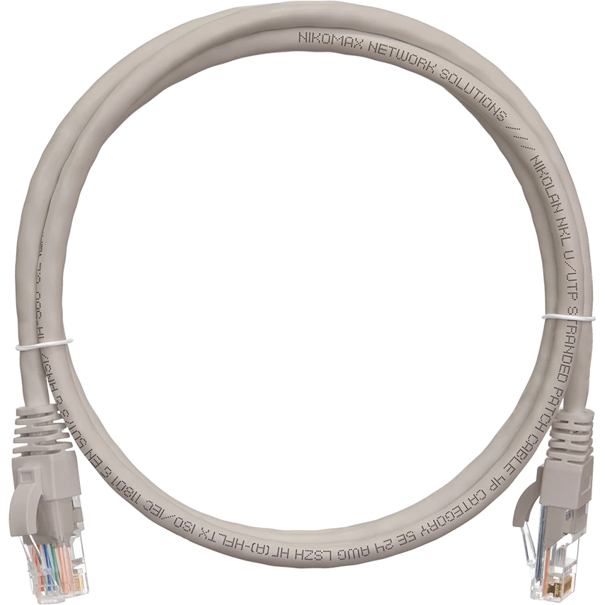 Патч-корд NIKOMAX NMC-PC4UD55B-001-GY, 0.15м