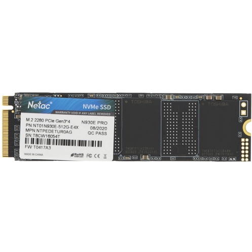 Накопитель SSD 512GB Netac N930E Pro (NT01N930E-512G-E4X)