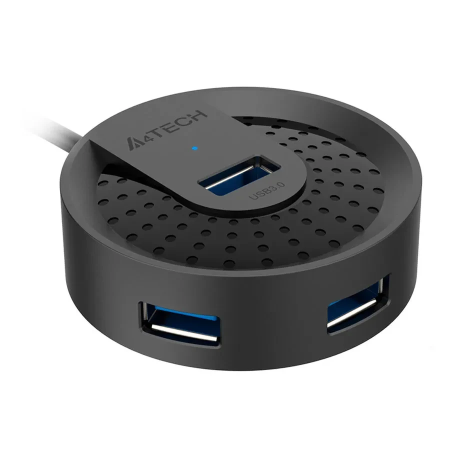 USB-концентратор A4Tech HUB-30 Black - фото 2
