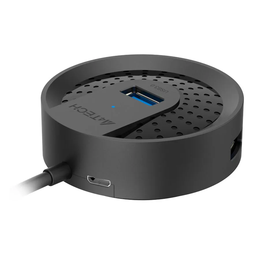 USB-концентратор A4Tech HUB-30 Black - фото 3