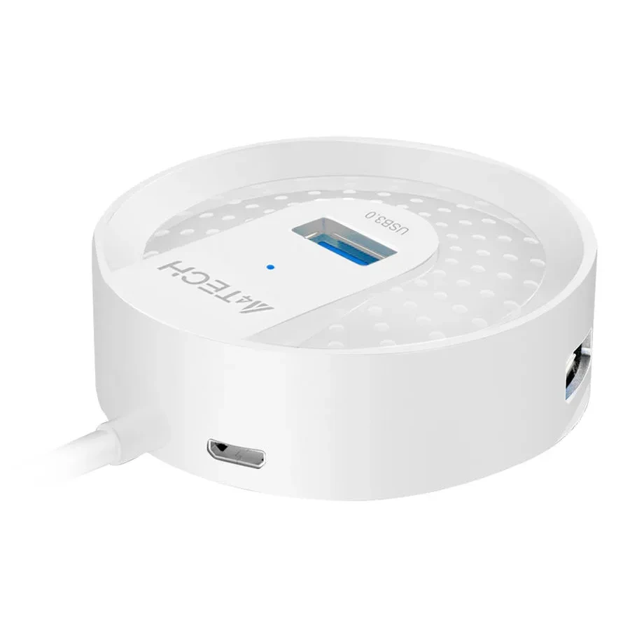 USB-концентратор A4Tech HUB-30 White - фото 2
