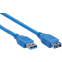 Кабель удлинительный USB A (M) - USB A (F), 1м, iOpen ACU302-1M
