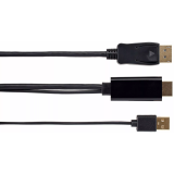 Кабель DisplayPort (M) - HDMI (M), 1.8м, VCOM CG599AC-1.8M