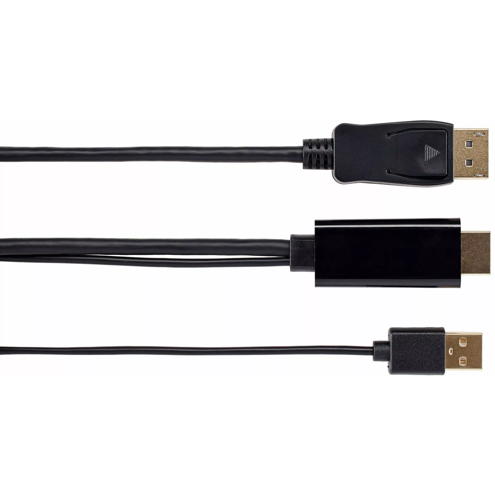 Кабель DisplayPort (M) - HDMI (M), 1.8м, VCOM CG599AC-1.8M - фото 2