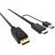 Кабель DisplayPort (M) - HDMI (M), 2м, Buro HDMI-DP-2M