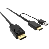 Кабель DisplayPort (M) - HDMI (M), 3м, Buro HDMI-DP-3M