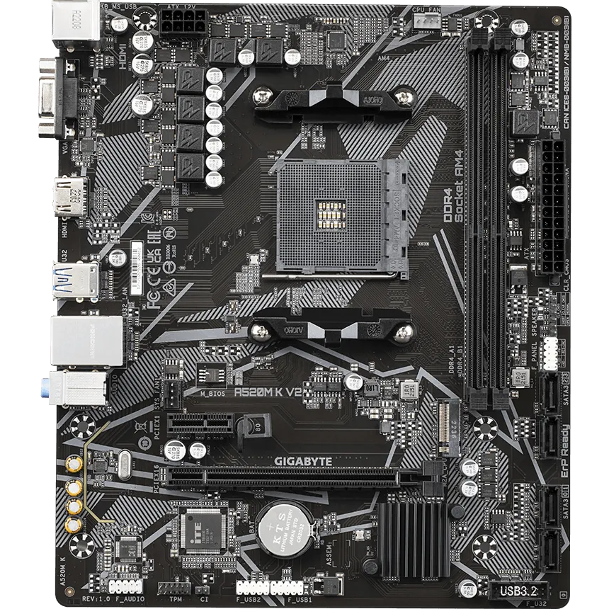 ПК AMD Ryzen 7 5700G / NVIDIA RTX 3060 / 32 ГБ / SSD 1524 ГБ