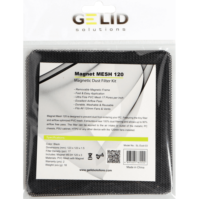 Пылевой фильтр GELID Magnet Mesh Fan Filter 120 - SL-DUST-03 - фото 2