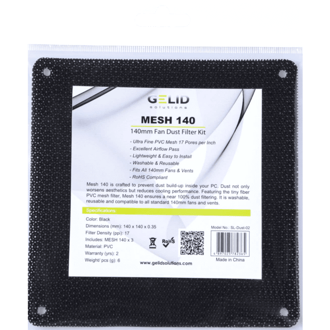 Пылевой фильтр GELID Mesh Fan Filter 140 - SL-DUST-02 - фото 3