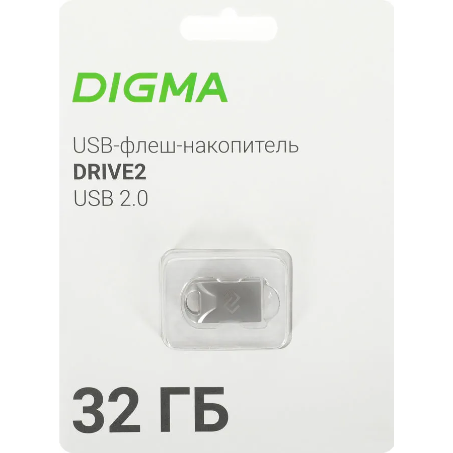 USB Flash накопитель 32GB Digma DRIVE2 (DGFUM032A20SR)