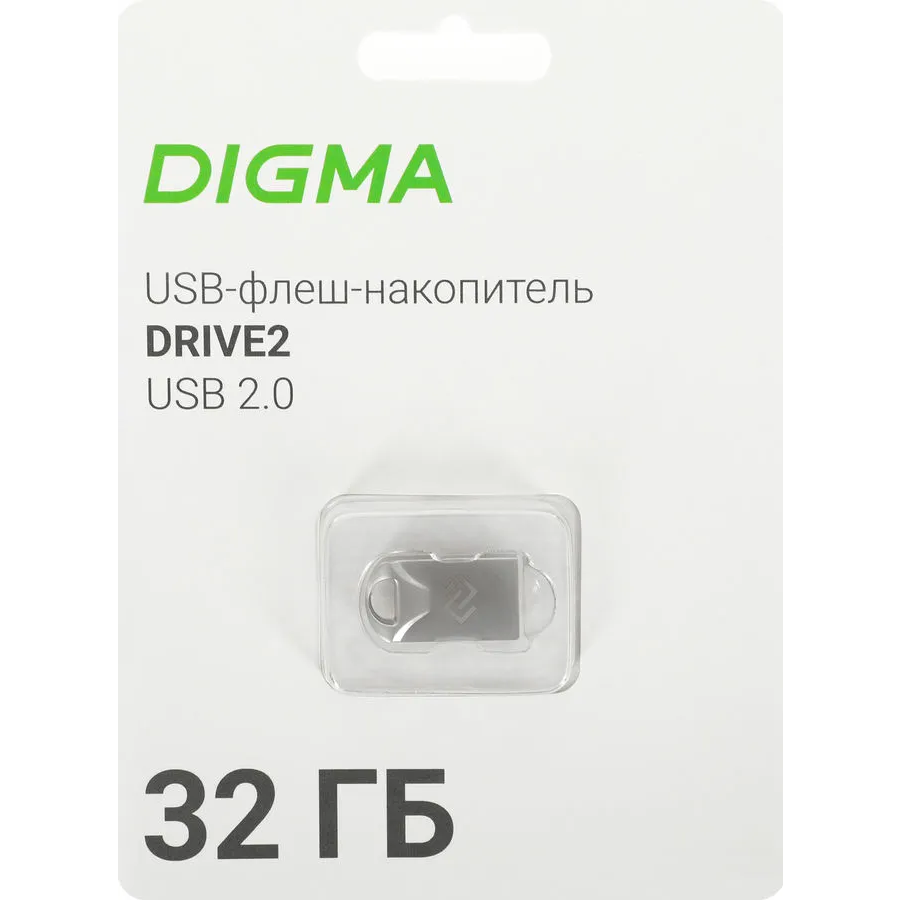 USB Flash накопитель 32Gb Digma DRIVE2 (DGFUM032A20SR)