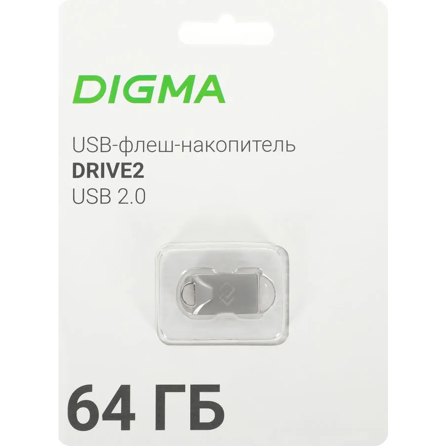USB Flash накопитель 64GB Digma DRIVE2 (DGFUM064A20SR)