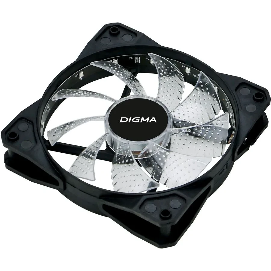 Вентилятор для корпуса Digma DFAN-FRGB2 - фото 2