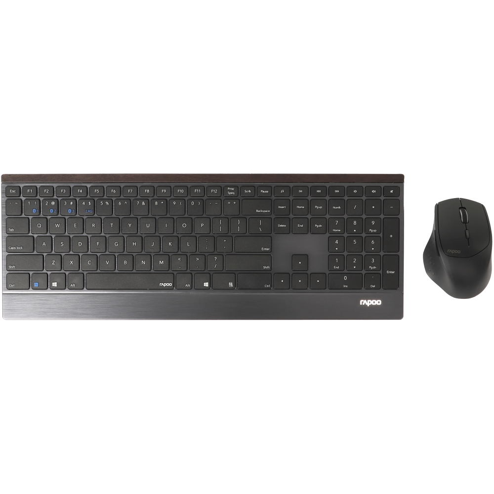 Клавиатура + мышь Rapoo 9500M Black