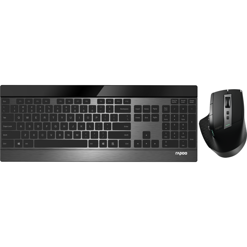 Клавиатура + мышь Rapoo 9900M Black - 19354 - фото 4