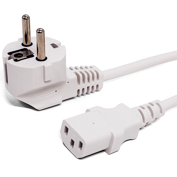 Кабель питания Schuko - C13, 1.8м, Filum FL-PC10-EU-C13-1.8M-W