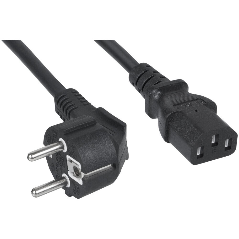 Кабель питания Schuko - C13, 1.8м, Cabeus PC-186-VDE-1.8M
