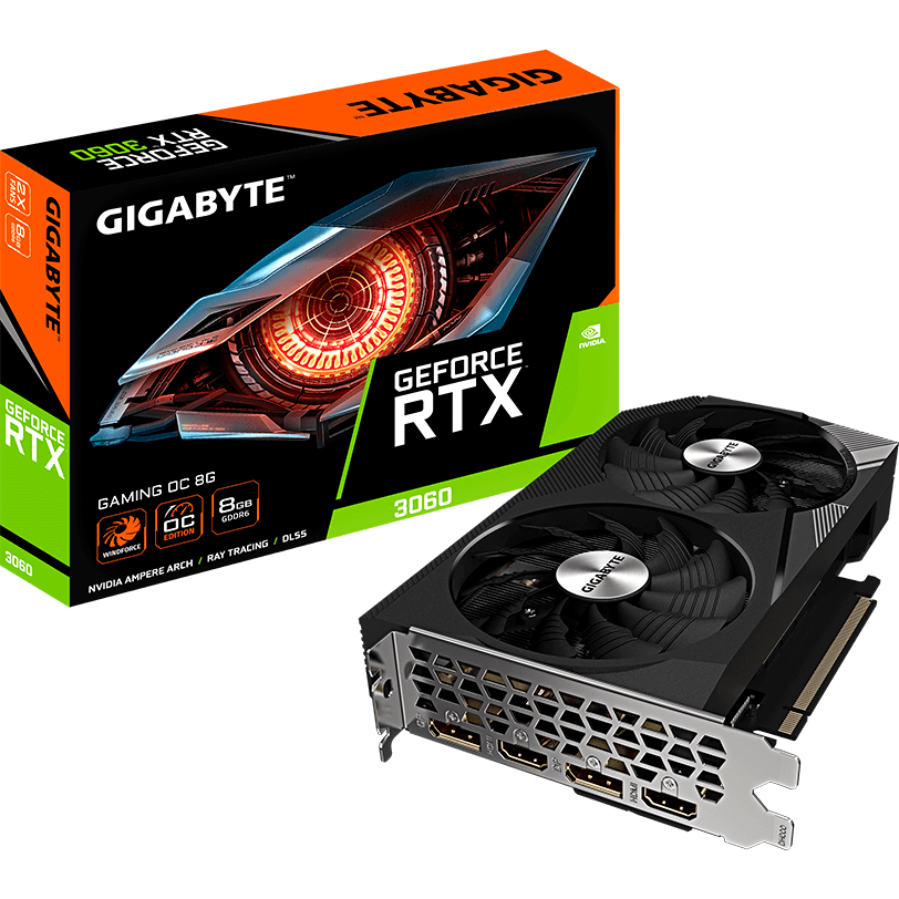 Видеокарта NVIDIA GeForce RTX 3060 Gigabyte 8Gb (GV-N3060GAMING OC-8GD 2.0) - фото 7